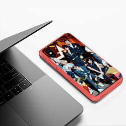 Чехол iPhone XS Max матовый Stray Kids Circus, цвет: 3D-красный — фото 2