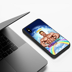 Чехол iPhone XS Max матовый Гачимучи мем, цвет: 3D-черный — фото 2