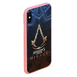 Чехол iPhone XS Max матовый Assassins creed mirage logo, цвет: 3D-баблгам — фото 2