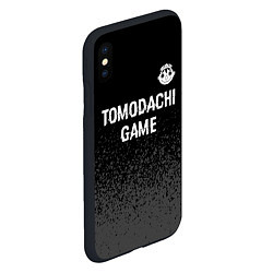 Чехол iPhone XS Max матовый Tomodachi Game glitch на темном фоне: символ сверх, цвет: 3D-черный — фото 2