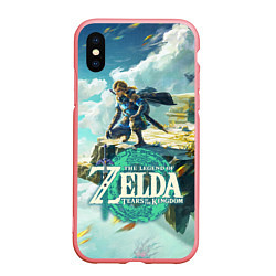 Чехол iPhone XS Max матовый The Legend of Zelda: Tears of the Kingdom Линк, цвет: 3D-баблгам