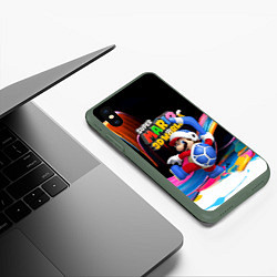 Чехол iPhone XS Max матовый Super Mario 3D World - Boomerang, цвет: 3D-темно-зеленый — фото 2