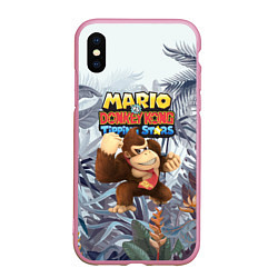 Чехол iPhone XS Max матовый Mario Donkey Kong - Nintendo - Gorilla, цвет: 3D-розовый