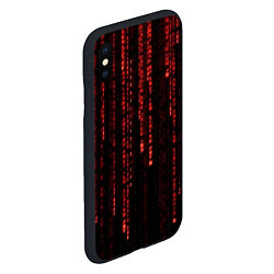 Чехол iPhone XS Max матовый Программные иероглифы, цвет: 3D-черный — фото 2
