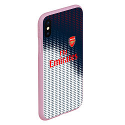 Чехол iPhone XS Max матовый Arsenal logo абстракция, цвет: 3D-розовый — фото 2