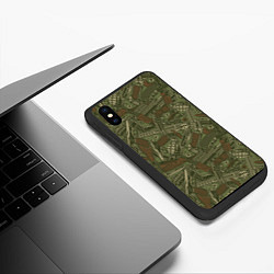 Чехол iPhone XS Max матовый Гора оружия, цвет: 3D-черный — фото 2