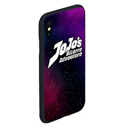 Чехол iPhone XS Max матовый JoJo Bizarre Adventure gradient space, цвет: 3D-черный — фото 2