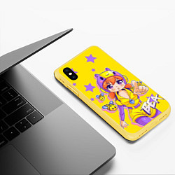 Чехол iPhone XS Max матовый Беа из Бравл Старс, цвет: 3D-желтый — фото 2