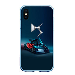 Чехол iPhone XS Max матовый Citroen DS Spirit Concept, цвет: 3D-голубой