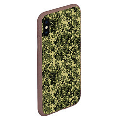 Чехол iPhone XS Max матовый Камуфляж Flecktarn Jeitai, цвет: 3D-коричневый — фото 2