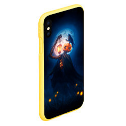 Чехол iPhone XS Max матовый Scarecrow, цвет: 3D-желтый — фото 2