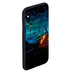 Чехол iPhone XS Max матовый Мрачное место, цвет: 3D-черный — фото 2