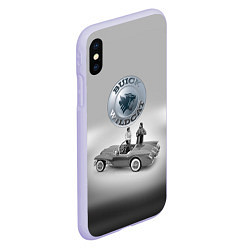 Чехол iPhone XS Max матовый Buick Wildcat - cabriolet - Retro, цвет: 3D-светло-сиреневый — фото 2