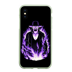 Чехол iPhone XS Max матовый The phenom undertaker, цвет: 3D-салатовый