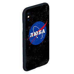 Чехол iPhone XS Max матовый Люба Наса космос, цвет: 3D-черный — фото 2