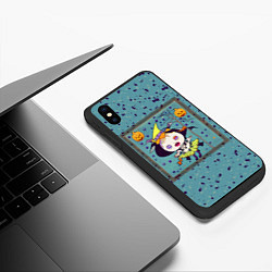 Чехол iPhone XS Max матовый Маленькая ведьмочка, цвет: 3D-черный — фото 2