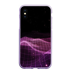 Чехол iPhone XS Max матовый Retro wave night