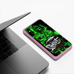 Чехол iPhone XS Max матовый Slipknot - green monster по, цвет: 3D-розовый — фото 2