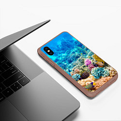 Чехол iPhone XS Max матовый Дно морское, цвет: 3D-коричневый — фото 2