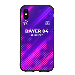 Чехол iPhone XS Max матовый Bayer 04 legendary sport grunge