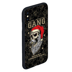 Чехол iPhone XS Max матовый We are bearded gang Merry Christmas!, цвет: 3D-черный — фото 2
