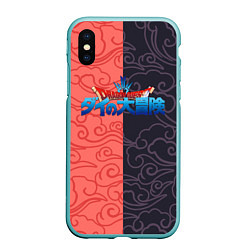 Чехол iPhone XS Max матовый Dragon Quest asian pattern