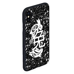 Чехол iPhone XS Max матовый Happy chinese new year, black bunnies, цвет: 3D-черный — фото 2
