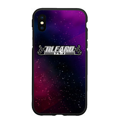 Чехол iPhone XS Max матовый Bleach gradient space, цвет: 3D-черный