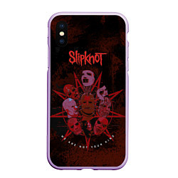 Чехол iPhone XS Max матовый Slipknot red satan