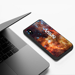 Чехол iPhone XS Max матовый Рождение новой звезды - NASA, цвет: 3D-черный — фото 2