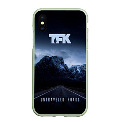 Чехол iPhone XS Max матовый Untraveled Road - Thousand Foot Krutch, цвет: 3D-салатовый