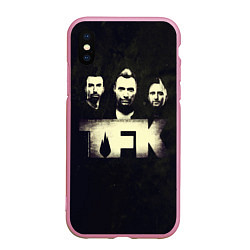 Чехол iPhone XS Max матовый The End Is Where We Begin - Thousand Foot Krutch, цвет: 3D-розовый