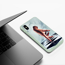 Чехол iPhone XS Max матовый Персонаж Вещь, цвет: 3D-салатовый — фото 2