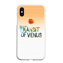 Чехол iPhone XS Max матовый Transit of Venus - Three Days Grace, цвет: 3D-белый