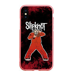 Чехол iPhone XS Max матовый Slipknot music, цвет: 3D-баблгам