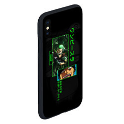 Чехол iPhone XS Max матовый One Piece: Zoro, цвет: 3D-черный — фото 2