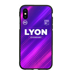 Чехол iPhone XS Max матовый Lyon legendary sport grunge