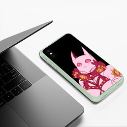 Чехол iPhone XS Max матовый Милый стенд Killer Queen - Jojo, цвет: 3D-салатовый — фото 2