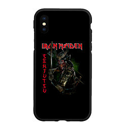 Чехол iPhone XS Max матовый Iron Maiden Senjutsu samurai, цвет: 3D-черный