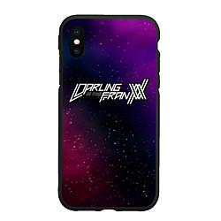 Чехол iPhone XS Max матовый Darling in the FranXX gradient space