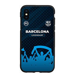 Чехол iPhone XS Max матовый Barcelona legendary форма фанатов