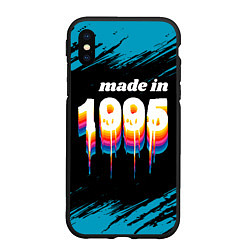 Чехол iPhone XS Max матовый Made in 1995: liquid art, цвет: 3D-черный