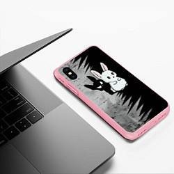 Чехол iPhone XS Max матовый Теневой зайка, цвет: 3D-баблгам — фото 2