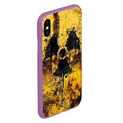 Чехол iPhone XS Max матовый Rusty radiation, цвет: 3D-фиолетовый — фото 2