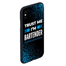 Чехол iPhone XS Max матовый Trust me Im bartender dark, цвет: 3D-черный — фото 2