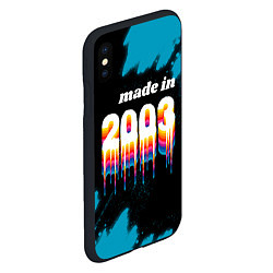 Чехол iPhone XS Max матовый Made in 2003: liquid art, цвет: 3D-черный — фото 2