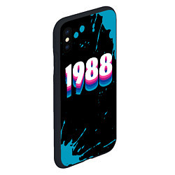 Чехол iPhone XS Max матовый Made in 1988: vintage art, цвет: 3D-черный — фото 2