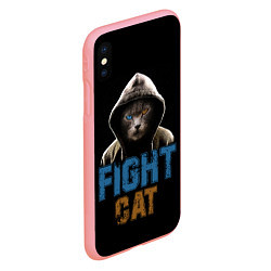 Чехол iPhone XS Max матовый Бойцовский клуб : бойцовский кот, цвет: 3D-баблгам — фото 2