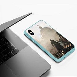 Чехол iPhone XS Max матовый Революция ассасинов, цвет: 3D-мятный — фото 2