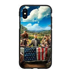 Чехол iPhone XS Max матовый Far Cry, цвет: 3D-черный